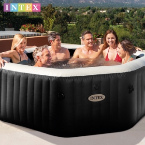 인텍스 제트 버블 퓨어 스파 28462KR 야외 이동식 월풀 반신욕조 솔트워터시스템 탑재