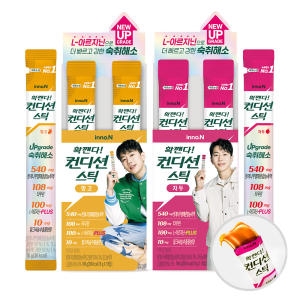 HK이노엔 컨디션 스틱 망고맛 + 자두맛 젤리 18g