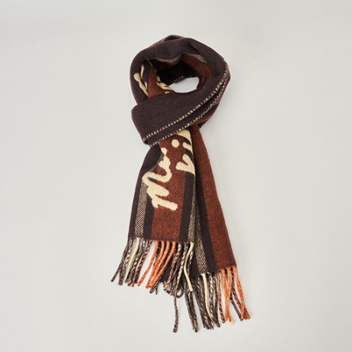 메종키츠네 스트라이프 머플러 LM06203WA0019