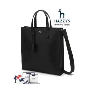 헤지스 HJBA4E887BK_남성 블랙 단색 가죽 토트백 428519
