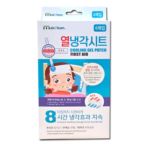 메이클린 열 냉각 시트 6매입