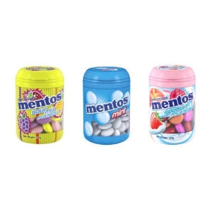 멘토스  바틀 번들 3종 민트 요구르트 사워믹스 120g