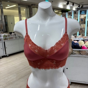 에버제이 비비안 바바라 레이스 노와이어 브라렛 브릭레드 CBR4974스타필드 코엑스몰