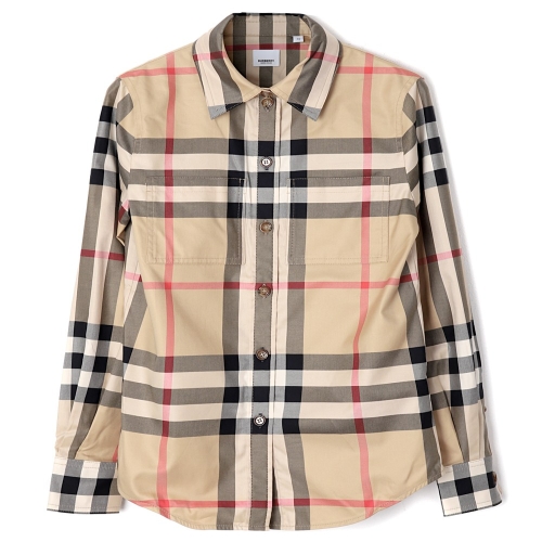 버버리 checkered cotton shirt 8071340 체크 코튼 셔츠 UK 6 90 전후 Free