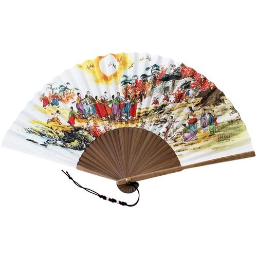 박씨상방 오죽선대 한지접부채-강강술래 53형