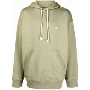 아크네스튜디오 럭스댓 CI0079 페이스 로고 패치 후드 티셔츠