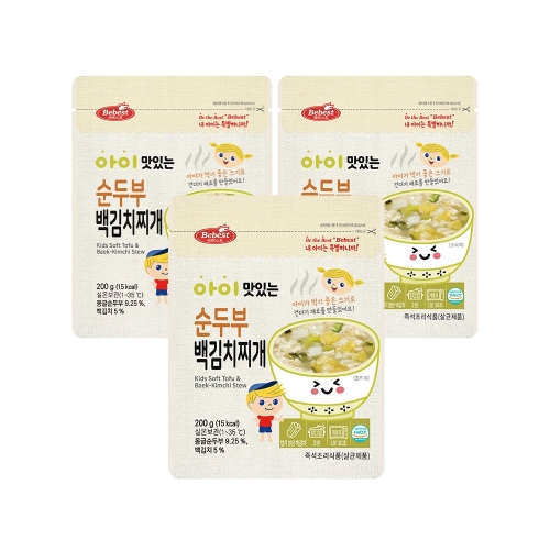 베베스트 아이 맛있는 순두부 백김치찌개 200g