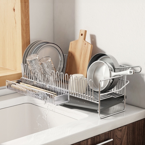 라라밤  올스텐 자동 물빠짐 초슬림 미니 식기건조대 1단