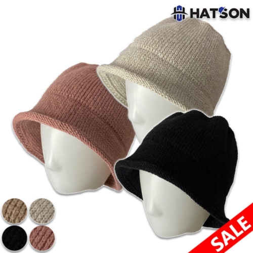 햇츠온 여성 겨울 니팅 버킷햇 벙거지 모자 H14-303