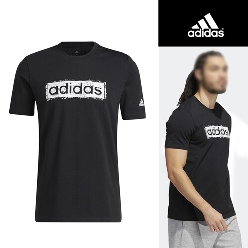 아디다스  남성 스케치 리니어 그래픽 티 (HK9175)