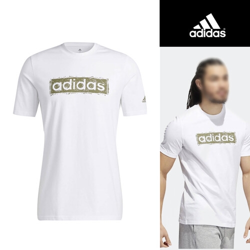 아디다스  남성 스케치 리니어 그래픽 티 (HK9177)