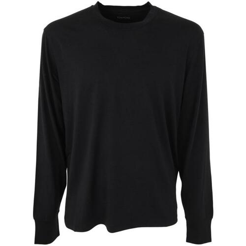 톰포드 크루넥 컷 티셔츠 JCL006.JMT002S23 LB999 BLACK
