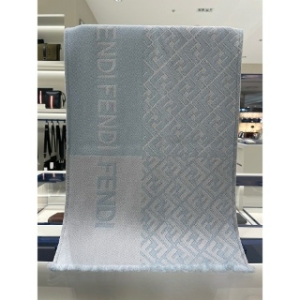 펜디 FXS124 AIKN F0TY2 로고 울 머플러