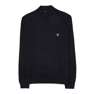 프라다 라벨루쏘 UMR505 1ZLE F0002 크루넥 울 니트 스웨터