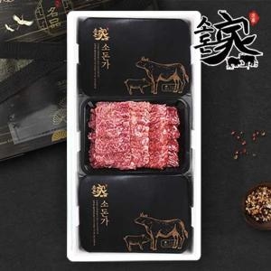 소소한돈가 소돈가 1++ 투뿔한우 구이 모듬 선물세트 1.2kg