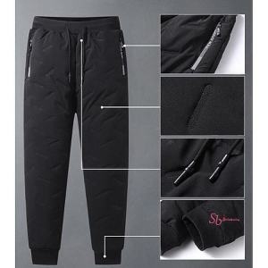 울바 남자겨 지 조거 솜바지 방한 남성 팬츠 기모 패딩 방풍 융기모 방수 밍크 보아털vxa044