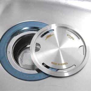 리빙글로리  국내생산 STS304 올스텐 씽크대 배수구 커버 덮개 거름망 SET