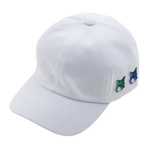 메종키츠네 메종 키츠네 더블 폭스헤드 베이스볼 캡 KU06101WW0007 WH