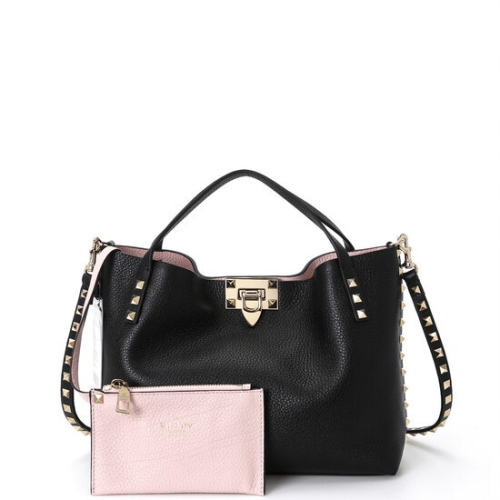 발렌티노 명품 스탐파알체 락스터드 토트백 26 블랙 3W2B0K11 VSN 44A 3W2B0K