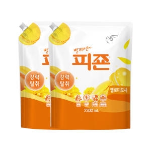 피죤 블루비앙카 리필 2.3L 3개 + 옐로우미모사 리필 2.3L 3개