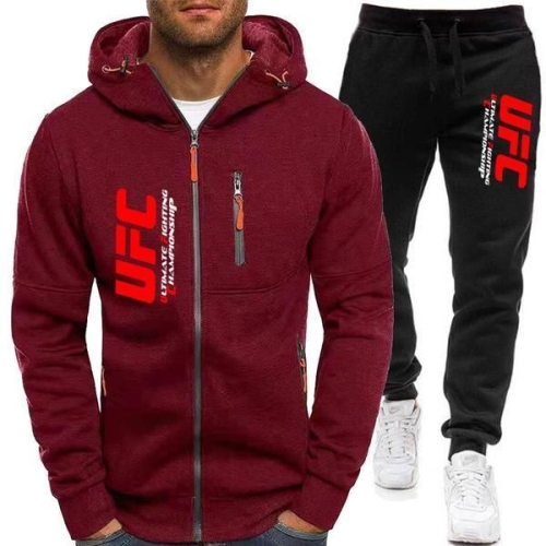 UFC  후드 운동복 트레이닝복 집업 바지 세트 격투기 헬스 R 571642
