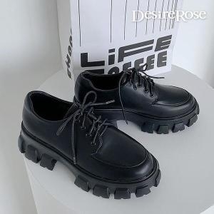 디자이어로즈 여자 키높이 어글리통굽 가죽 로퍼 6cm  S6064046