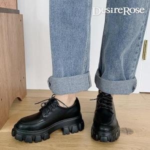 디자이어로즈 여자 가을 키높이 오버솔 가죽로퍼 6cm  S6064053