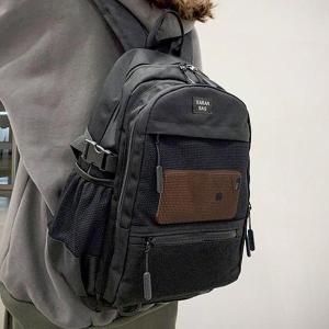 프롬슈 블랙망사 포인트 남녀공용 커플백팩 대학교가방 S6068609