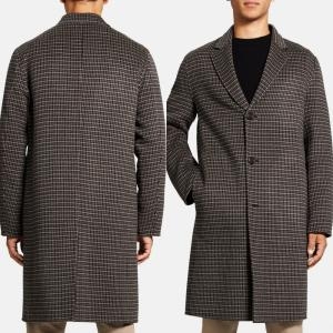 띠어리 M0871415 남자 더블 페이스 울 캐시미어 더블 브레스티드 코트