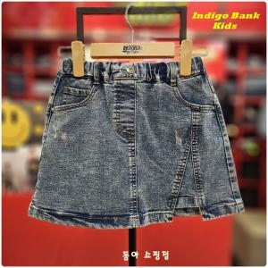 인디고뱅크키즈 봄 가을 데일리하게 입기 좋아 계속 손이 가는 속치마 포함 데님 스커트 IKWH24152