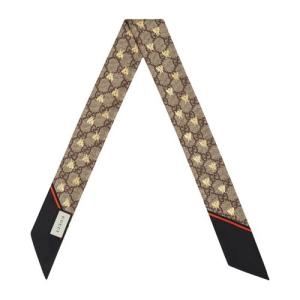 구찌 GG 꿀벌 넥보우 스카프_499226 3G001 1074