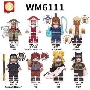 중국호환 호환 블럭 미니피규어 WM 블록 WM6111 애니메이션 벽돌 미니 액션 장난감 피규어 빌딩