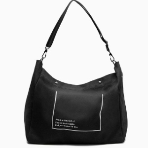 셀러허브 OF9LM8P8 깔끔한 여성 데일리 크로스 무지에코백 블랙