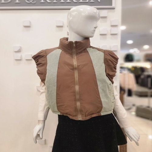 에이렌 ayren 앤디앤카렌 청배색 패딩조끼 RM6VT225