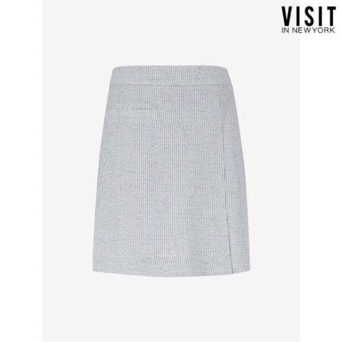 비지트인뉴욕 트위드 랩 스커트 VY5SR2C
