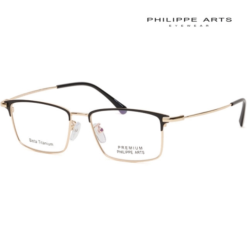 필립아츠 안경테 PA6005BT C01 12g 초경량 베타티타늄