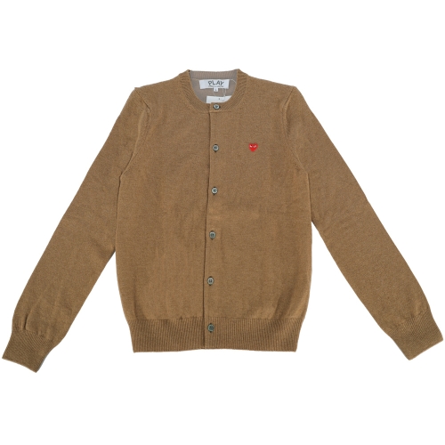 꼼데가르송 여성 미니 레드 하트 와펜 가디건 AZ-N079-051-3