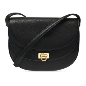 페라가모 명품 간치니 트래블 스몰 크로스백 블랙 21I333 07