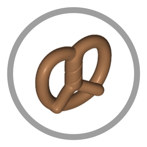 레고  빵 프레즐 10170 미디엄 누가 보통살색 /6006758