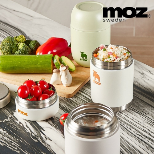MOZ 스웨덴 316 올스텐 보온도시락 3종 도시락가방 수저 세트 크림스노우 3통
