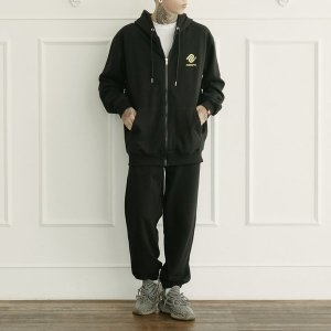 네스파 SET 스마일 오버핏 후드집업 트레이닝팬츠 셋업 빅사이즈 운동복 SUF_0010 4Color