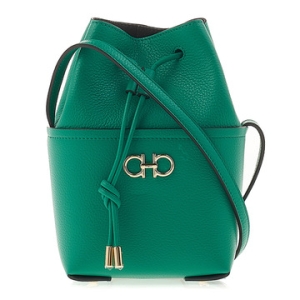 페라가모 간치니 버킷백 미니 21 2970 EMERALD 0758898