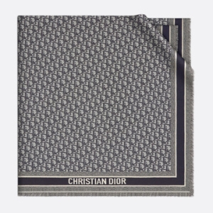 크리스찬디올 오블리크 숄 네이비 그레이 12DOB140I142 C540