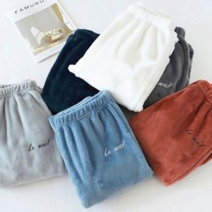 오노마 ONM 커플 수면바지 겨울 홈웨어 극세사 파자마 융털 잠옷 12081584