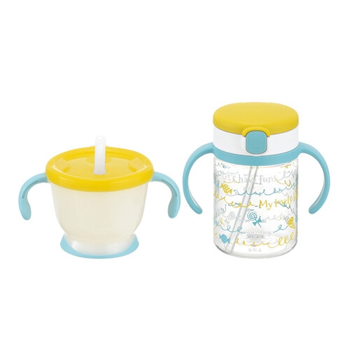 리첼 AQ 빨대컵 세트 옐로우