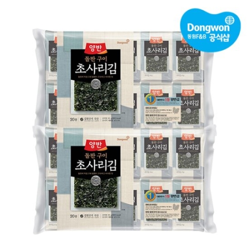 동원F&B 양반 돌판구이 초사리김 20봉 x2개 총40봉 /식탁김 - 에누리 가격비교