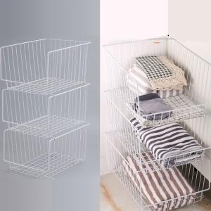 리빙박스  수납정리함 네트망 바스켓 걸이식 정리함 선반 다용도