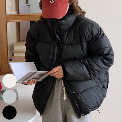 아이우먼 빅사이즈사랑해요 J880L312 윈터스냅노멀숏패딩점퍼