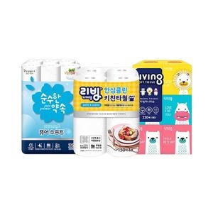 리빙 천연펄프 화장지 실속 선물세트
