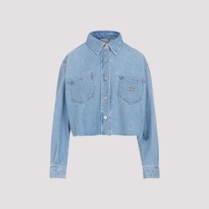 미우미우 데님 자켓 GWB188SOOO 131K F0013 AZZURRO